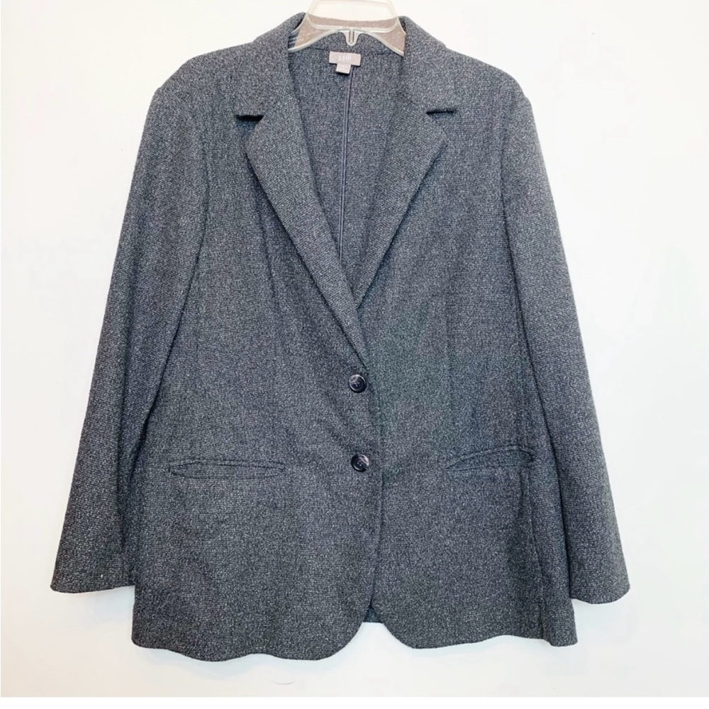 J. Jill  Tweed lookCharcoal Blazer